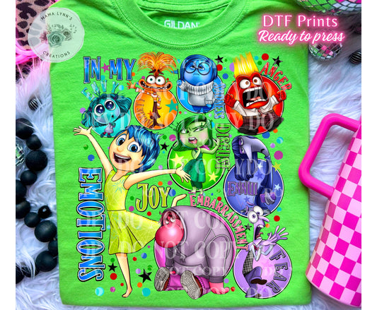 Inside Out 2 DTF Print