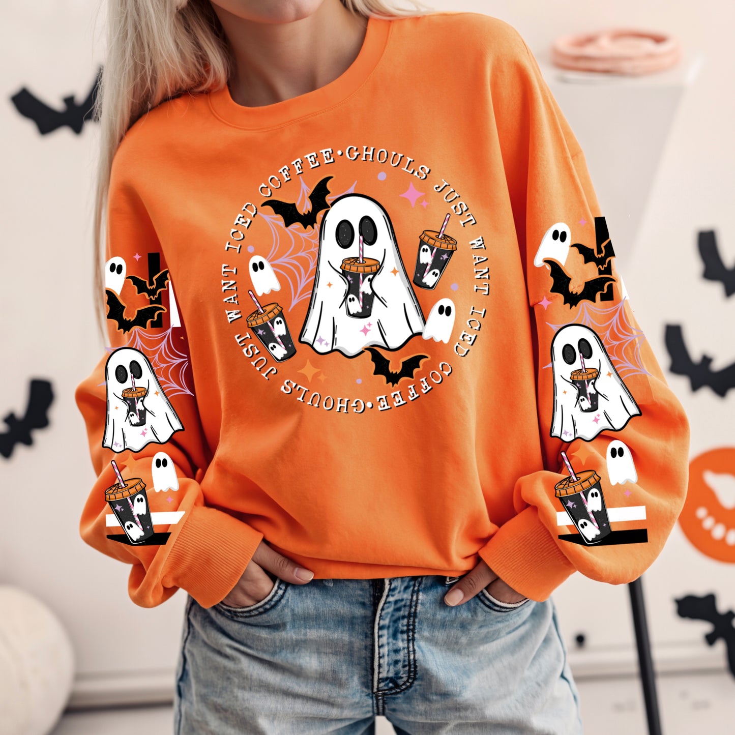 Ghouls Just Want Iced Coffee DTF Print