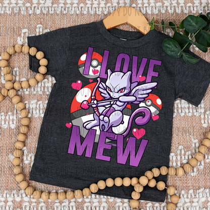 I Love Mew DTF Print