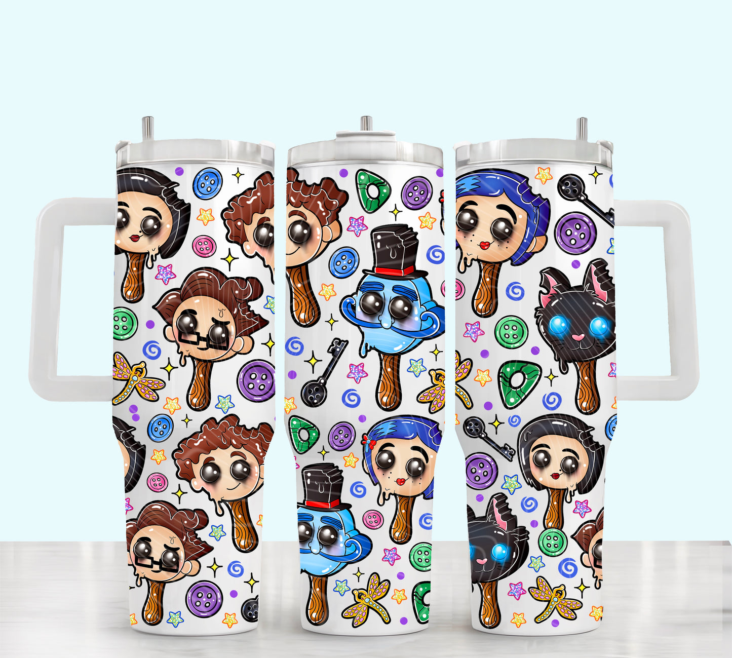 Coraline Ice Cream 40 oz Tumbler Prints