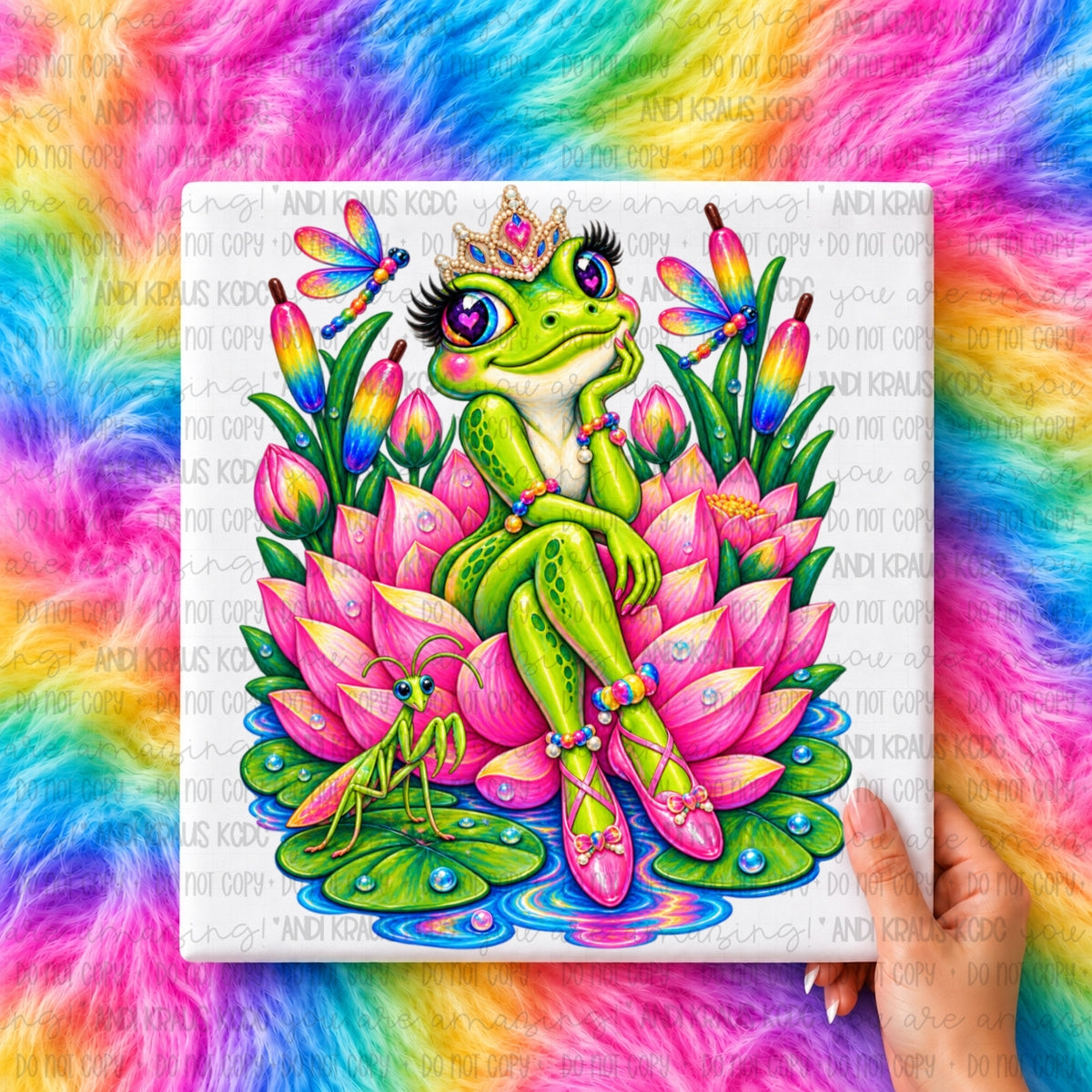 LFrank Frog Princess DTF Print