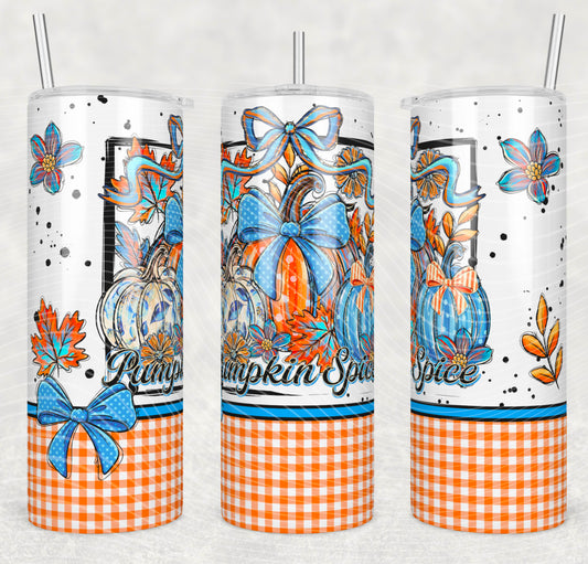 Pumpkin Spice Fall Tumbler Wrap