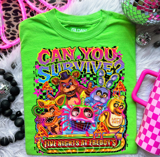 Can You Survive FNAF (Double Sleeve) DTF Prints