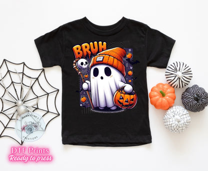 BRUH Ghost DTF Print