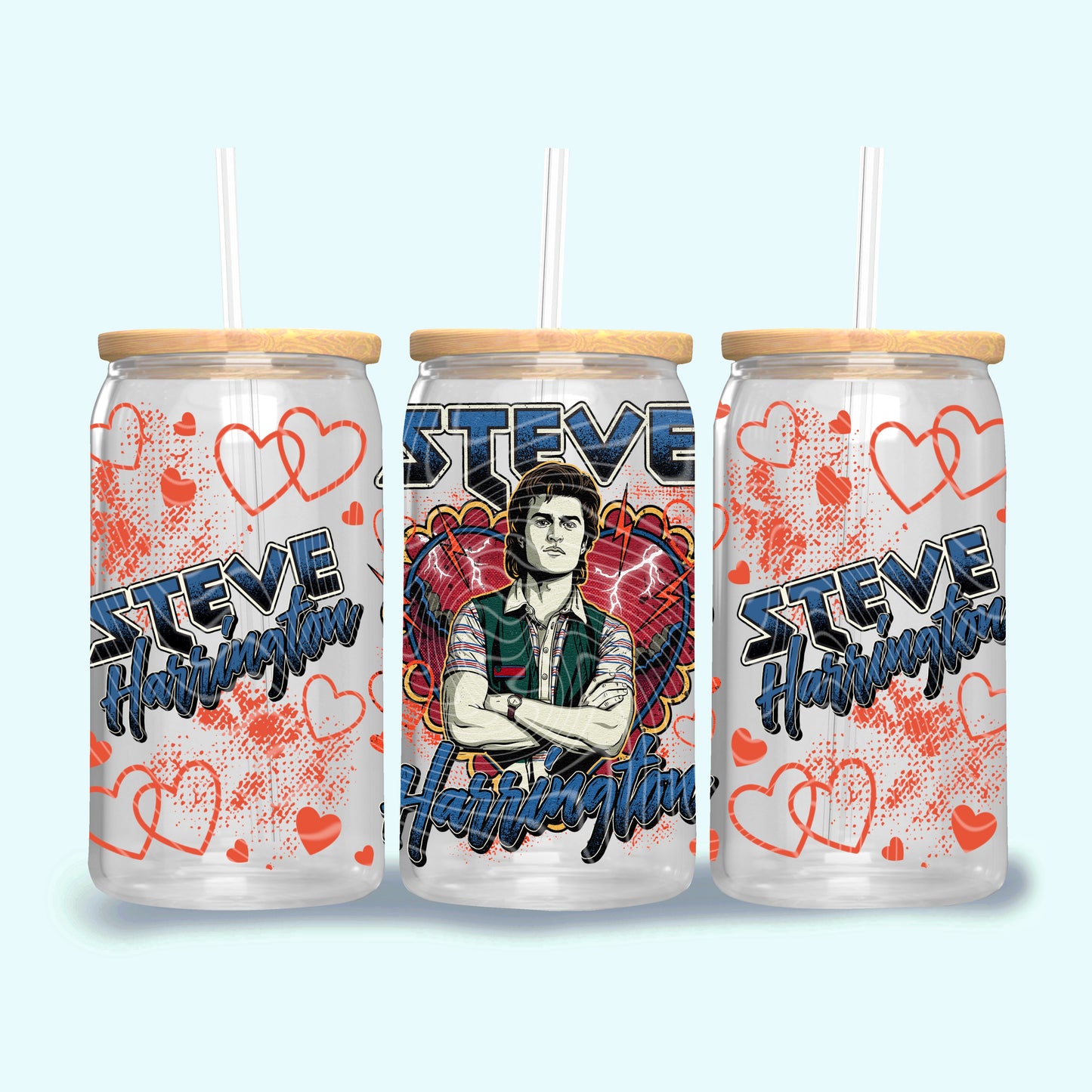 Steve Harrington 16 oz Glass Wraps