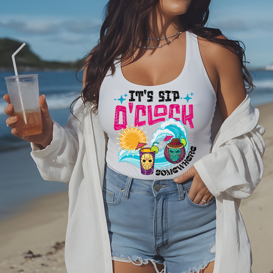 It's Sip O'Clock Somewhere DTF Print