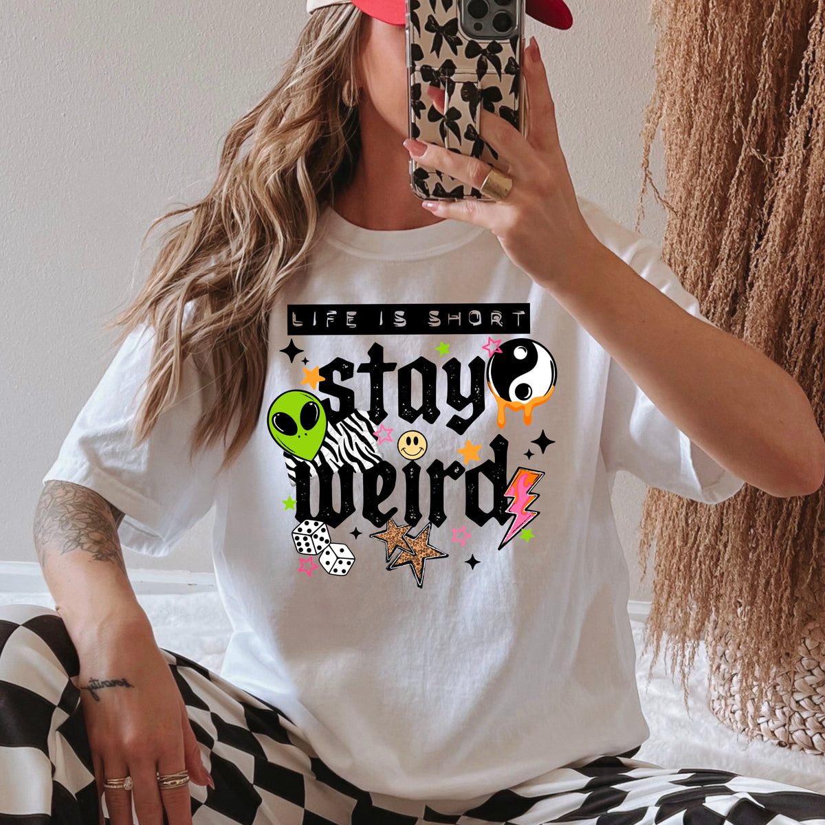 Life Is Short Stay Weird DTF Print