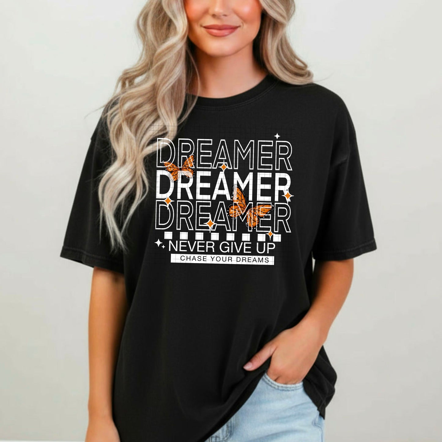 Dreamer Never Give Up DTF Prints