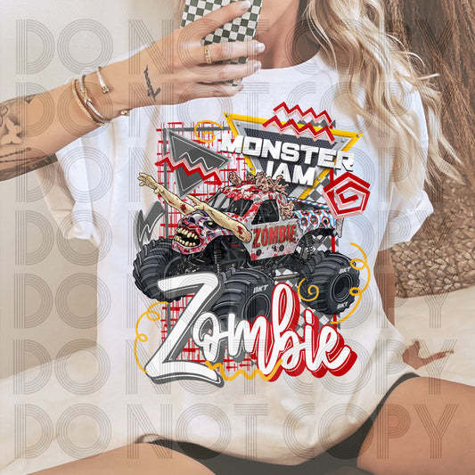 Retro Style MJ Zombie DTF Prints