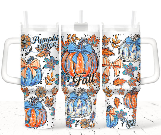 Pumpkin Spice Fall 40 oz Tumbler Print