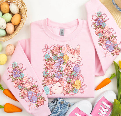 Cute Easter Bunnies DTF Print