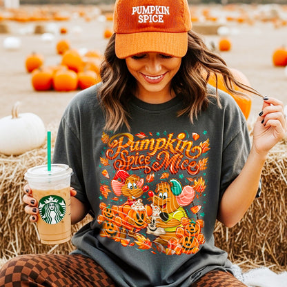 Pumpkin Spice Mice DTF Prints