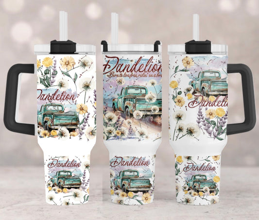Dandelion 40 oz Tumbler Prints
