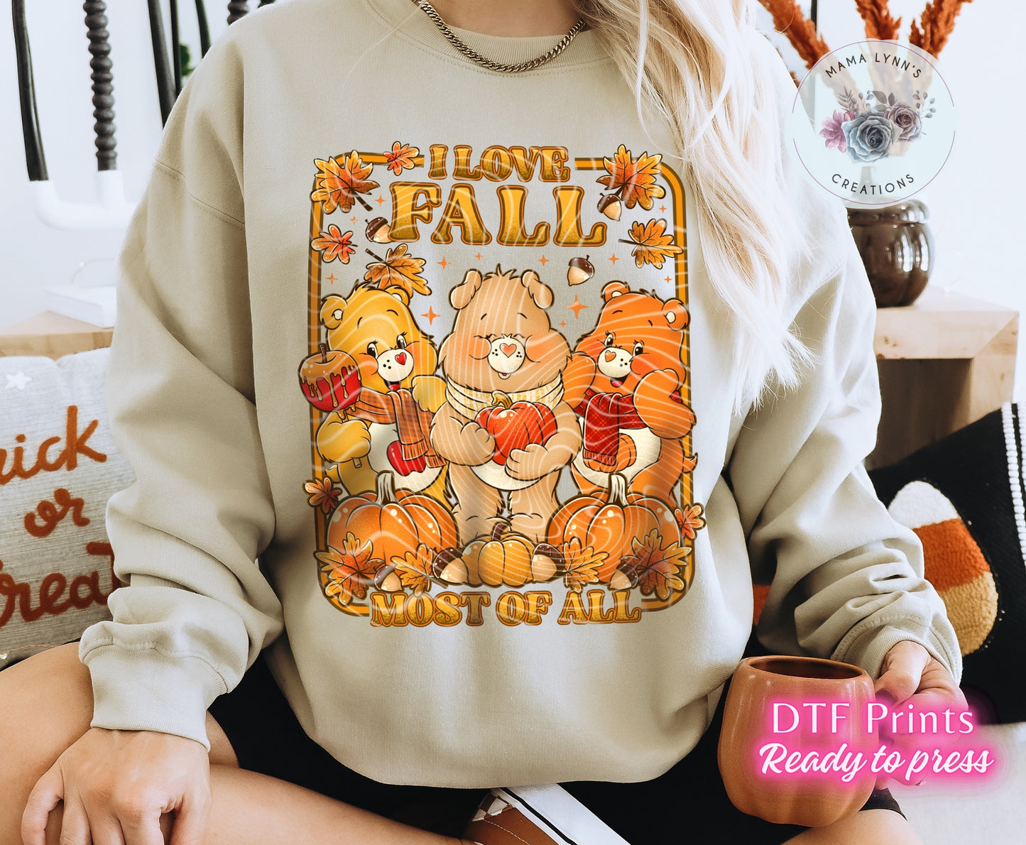 I Love Fall Most Of All DTF Print