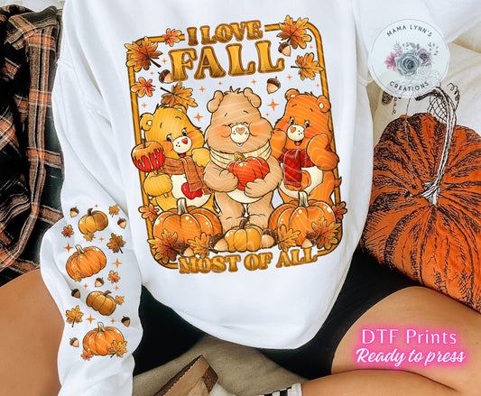 I Love Fall Most Of All DTF Print