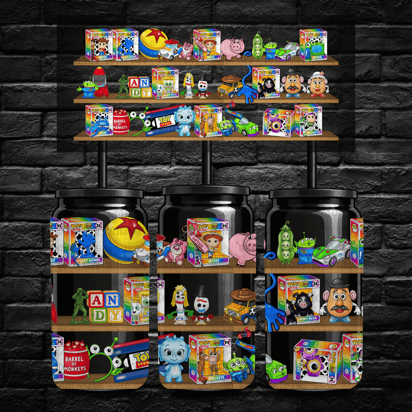 TS Collector Display 16 oz Glass Wrap