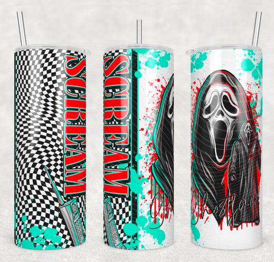 Horror Scream Tumbler Wrap