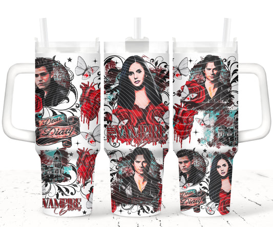 TVD Mystic Falls 40 oz Tumbler Print
