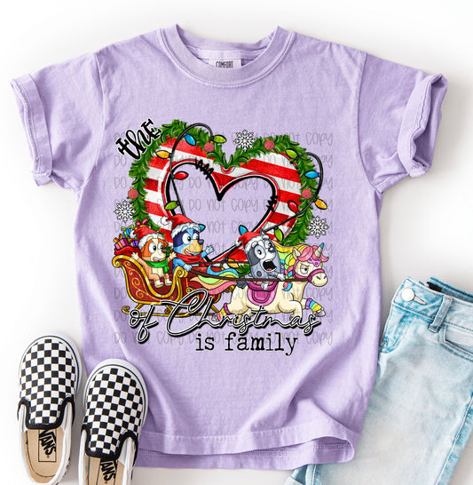 The Heart Of Christmas Is Family DTF Print