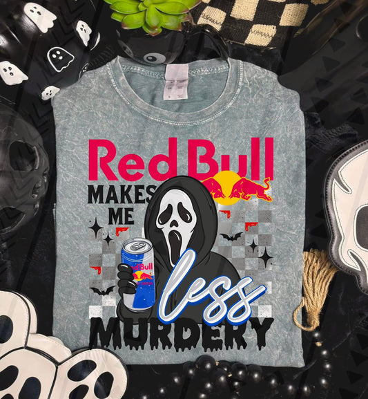Red Bull Makes Me Less Murdery DTF Prints