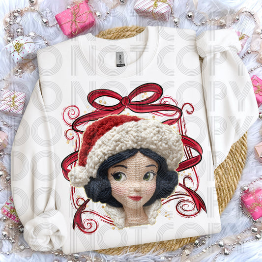 Christmas Princess SW (Faux Yarn) DTF Prints
