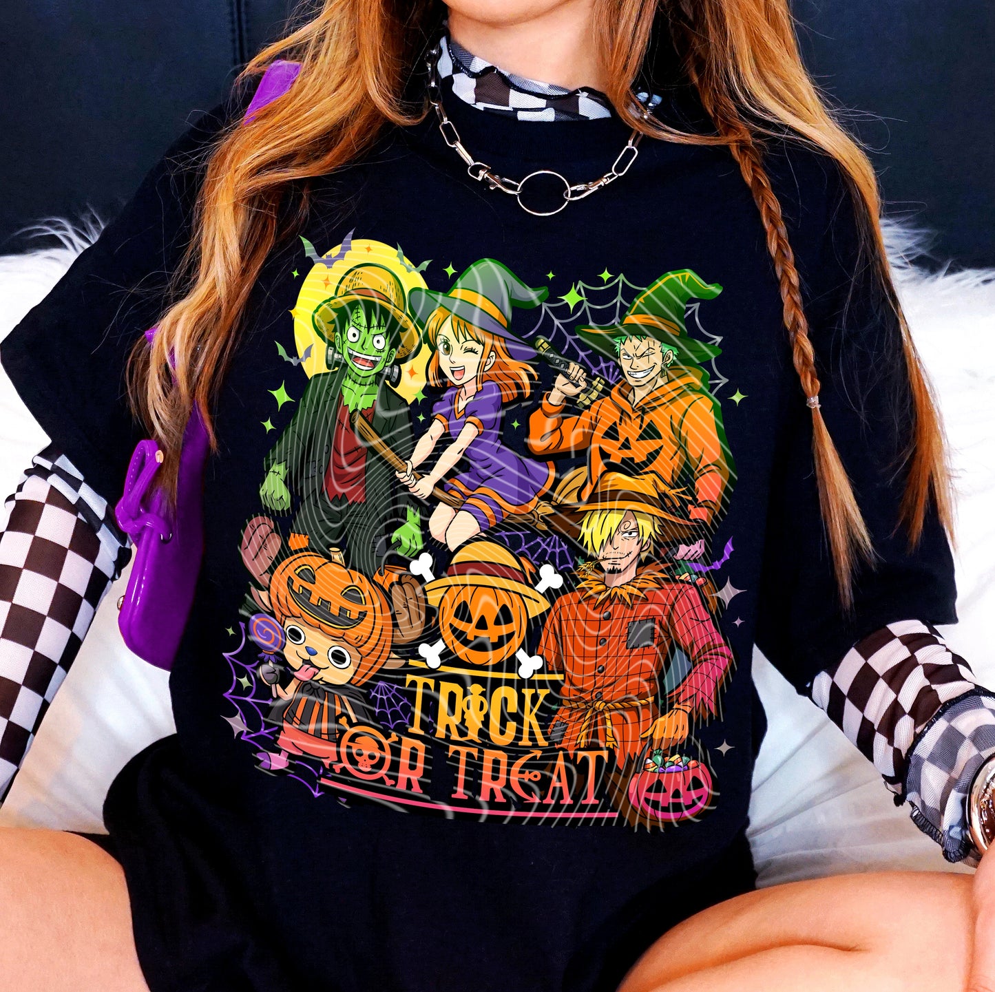 Trick Or Treat One Piece DTF Prints