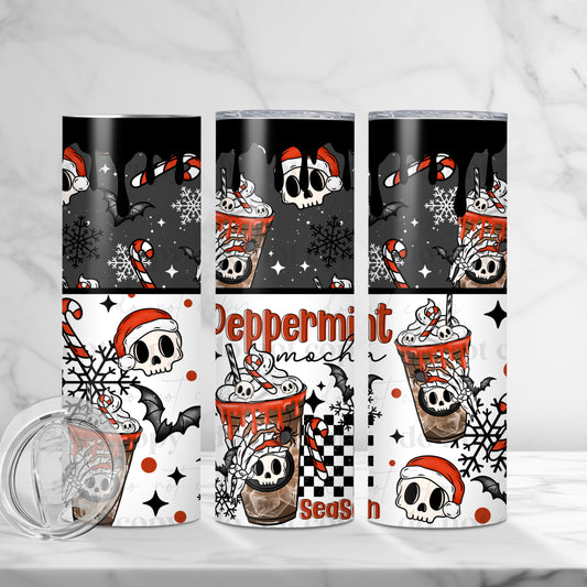 Peppermint Mocha Season Tumbler Wrap