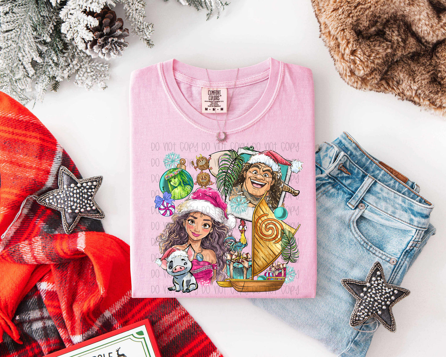 Christmas Princess M Polaroid DTF Print