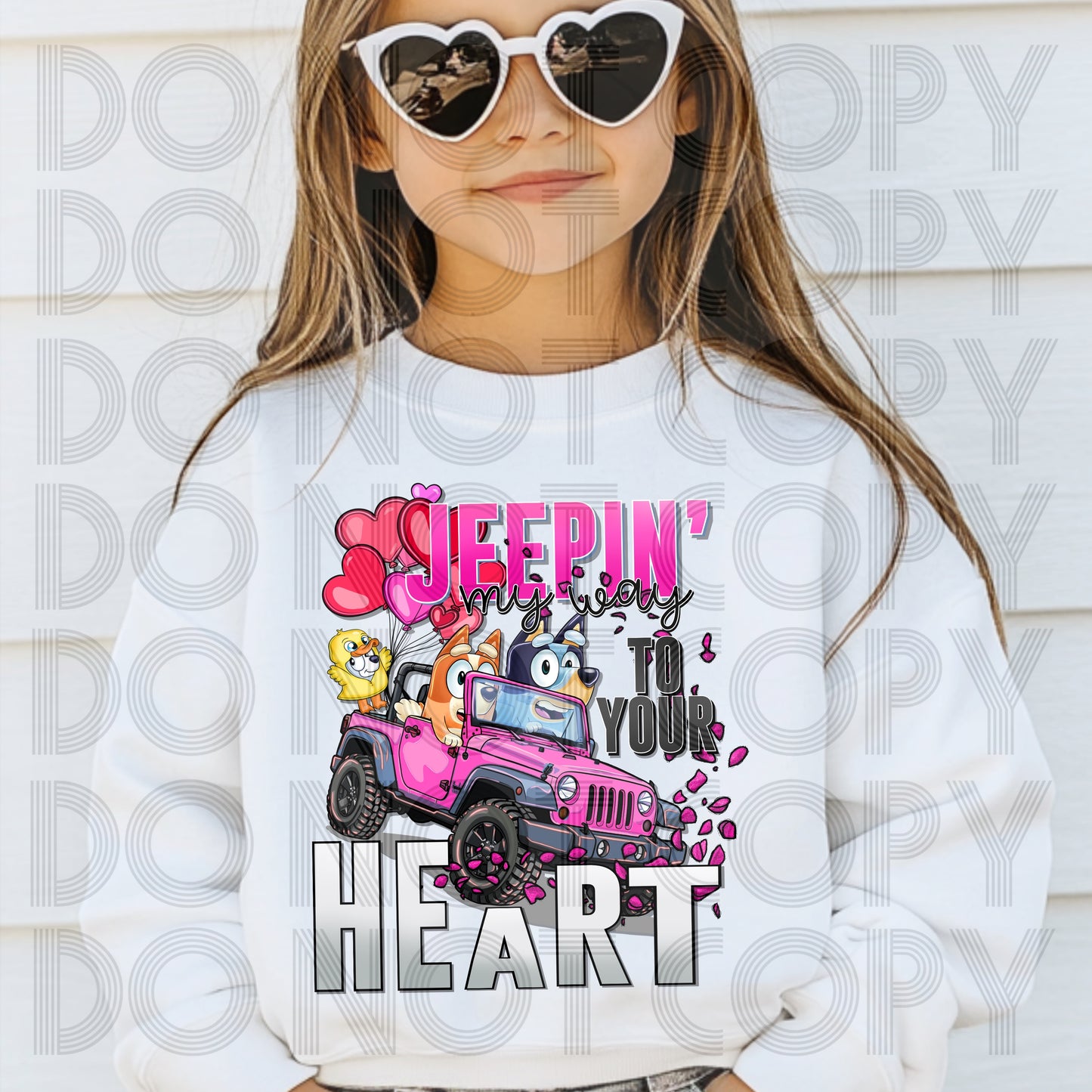 Jeepin’ My Way To Your Heart DTF Print