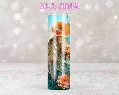 3D Floral Volcano Beach