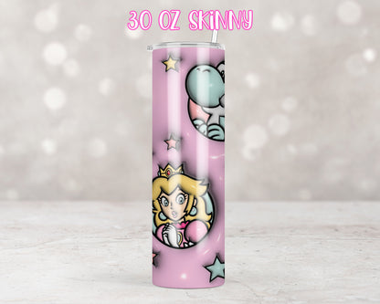 3D Puff Pink Peach Mario
