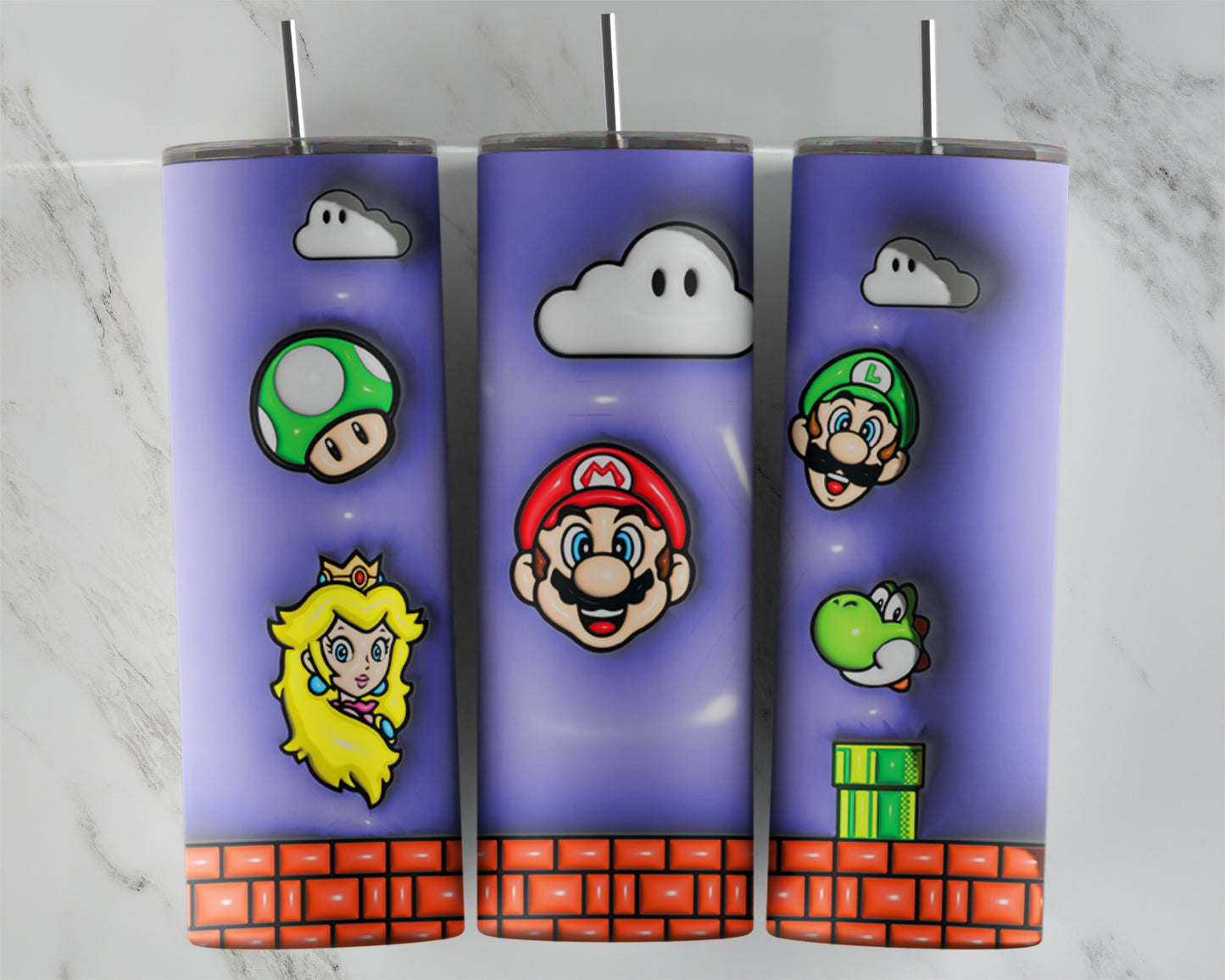 3D Puff Purple Mario Game