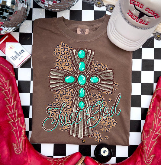 Just God (Leopard Design) DTF Print