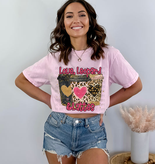 Love, Leopard & Lattes DTF Print