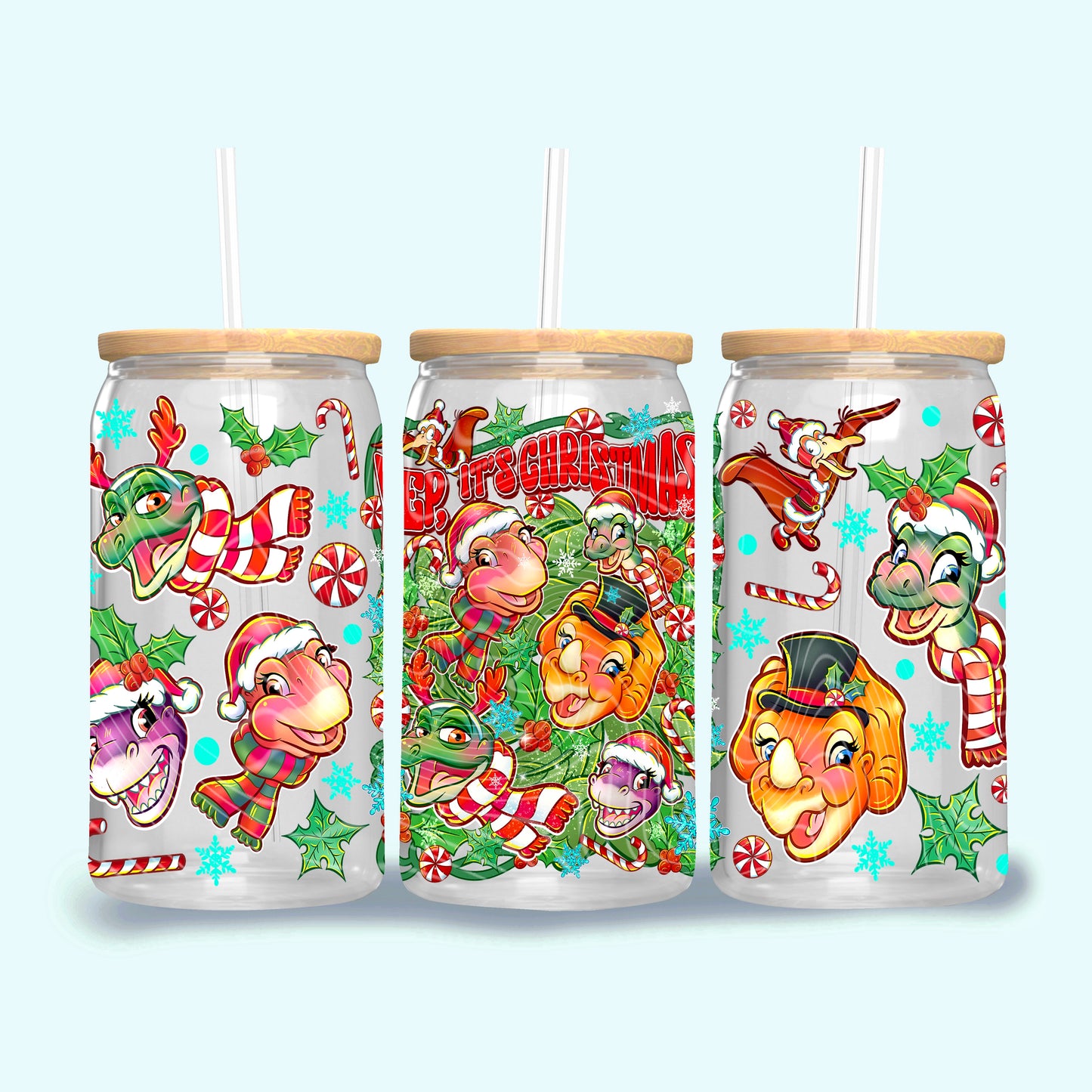 Yep It’s Christmas 16 oz Glass Wraps