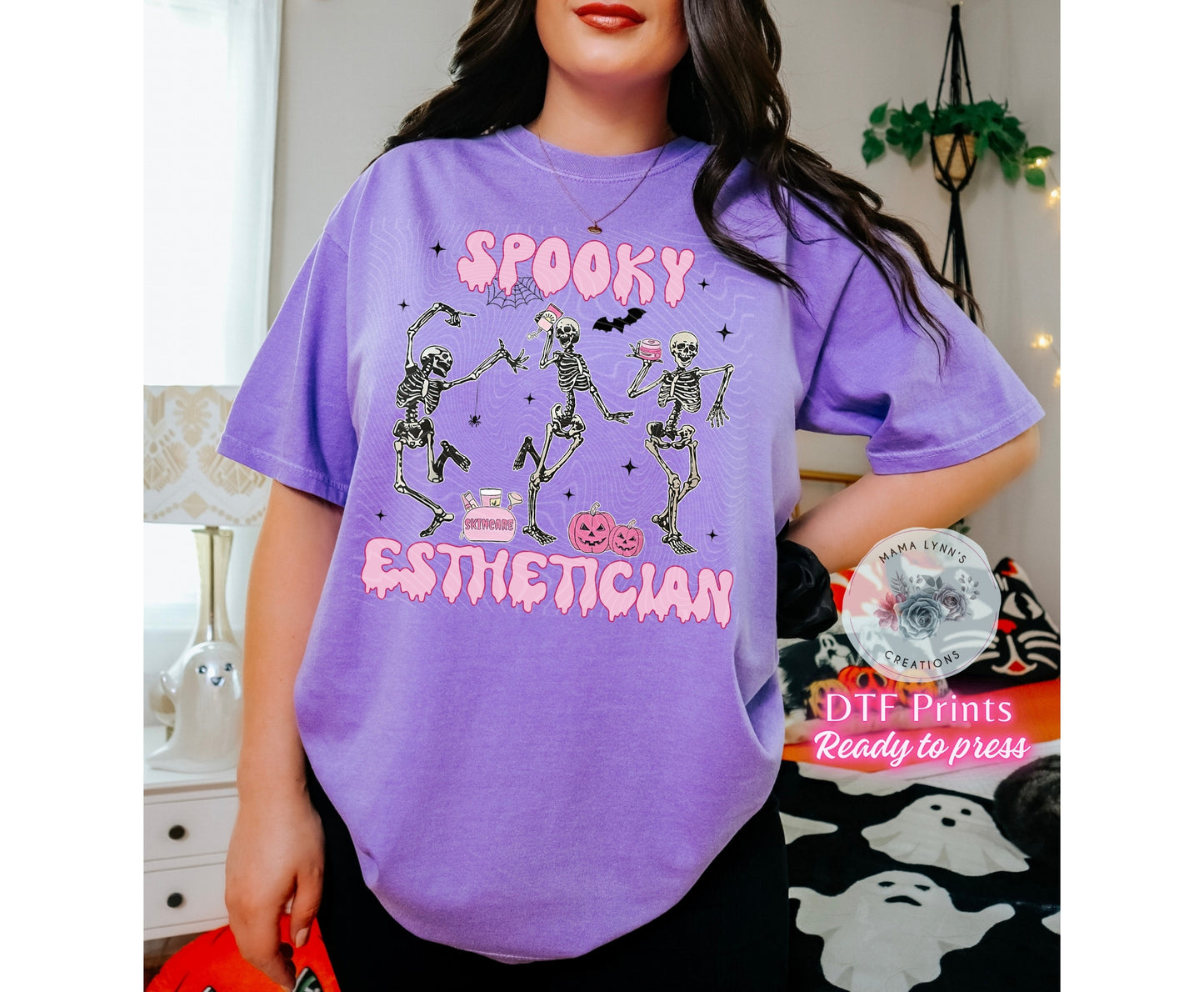 Spooky Esthetician DTF Print