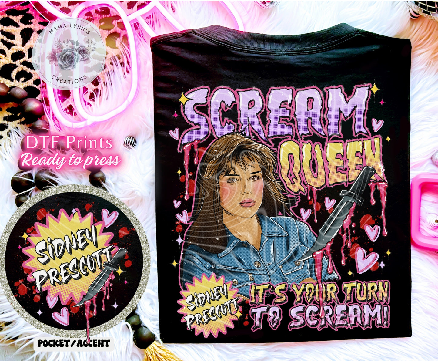 Scream Queen DTF Print