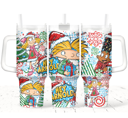 Arnold 90’s Christmas 40 oz Tumbler Prints