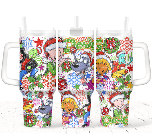 Doug 90’s Christmas 40 oz Tumbler Prints