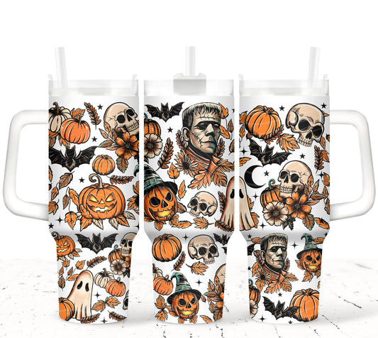 Frankenstein 40 oz Tumbler Prints