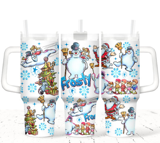 Frosty Christmas 40 oz Tumbler Prints