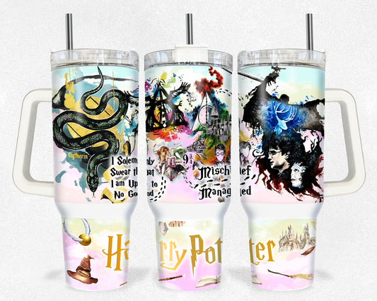 Harry Wizard School 40 oz Tumbler Prints