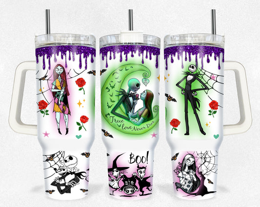 Halloween NBC Glow Drip 40 oz Tumbler Prints