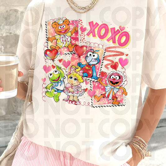XOXO Muppet Baby Stamps DTF Prints