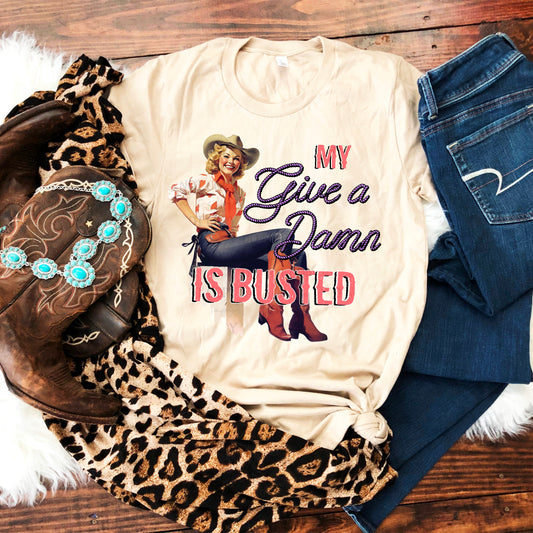 My Give A Damn Is Busted DTF Print