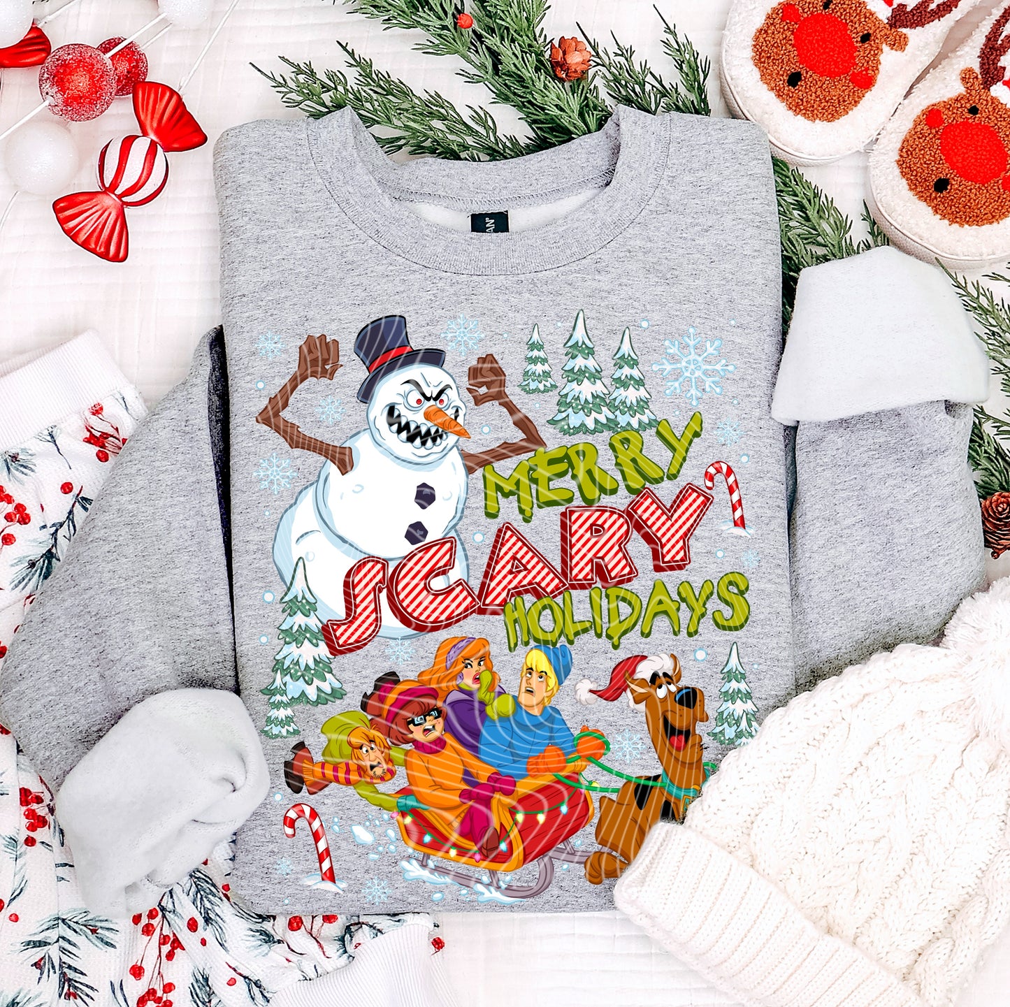 Merry Scary Holidays DTF Prints