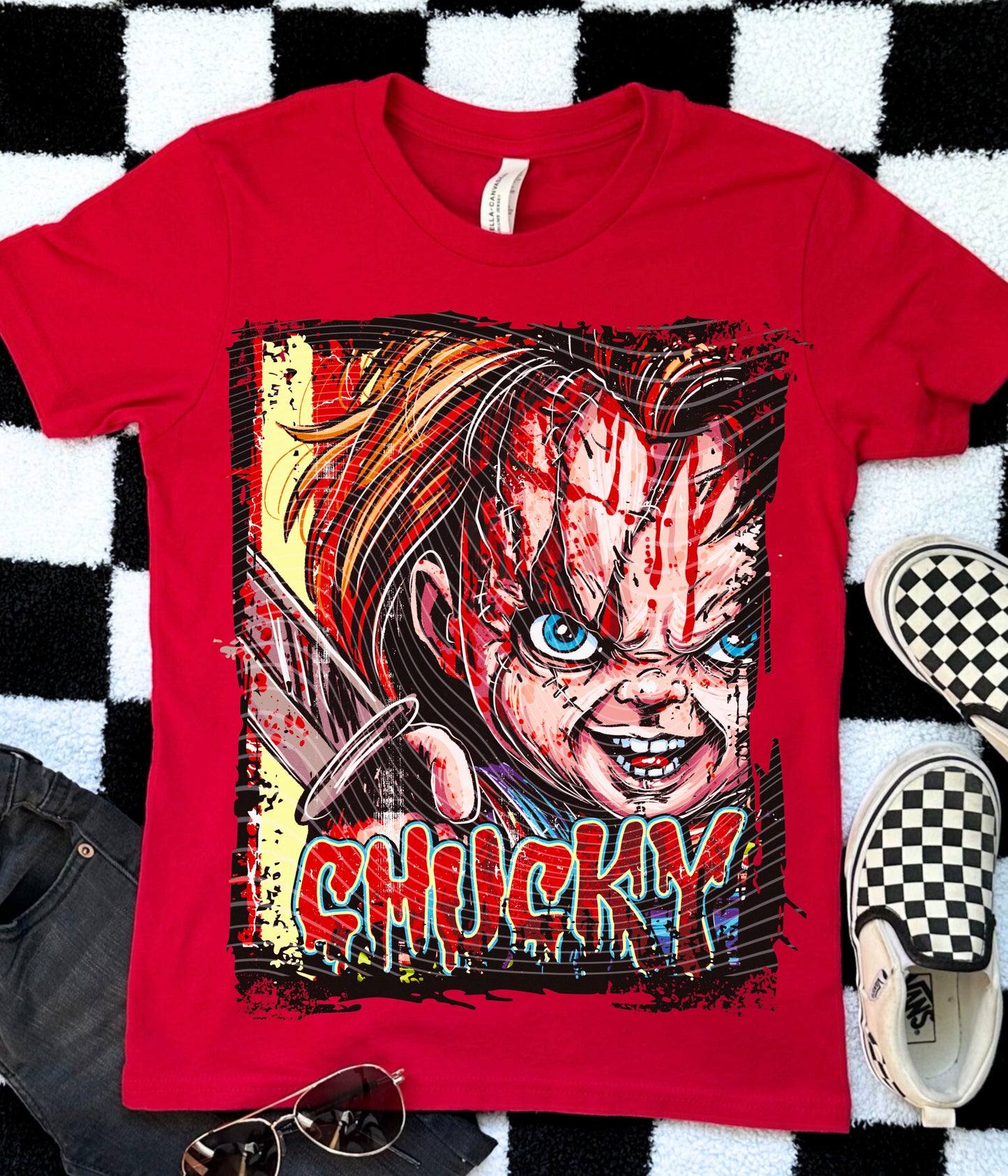 Horror Chuckie Selfie DTF Print
