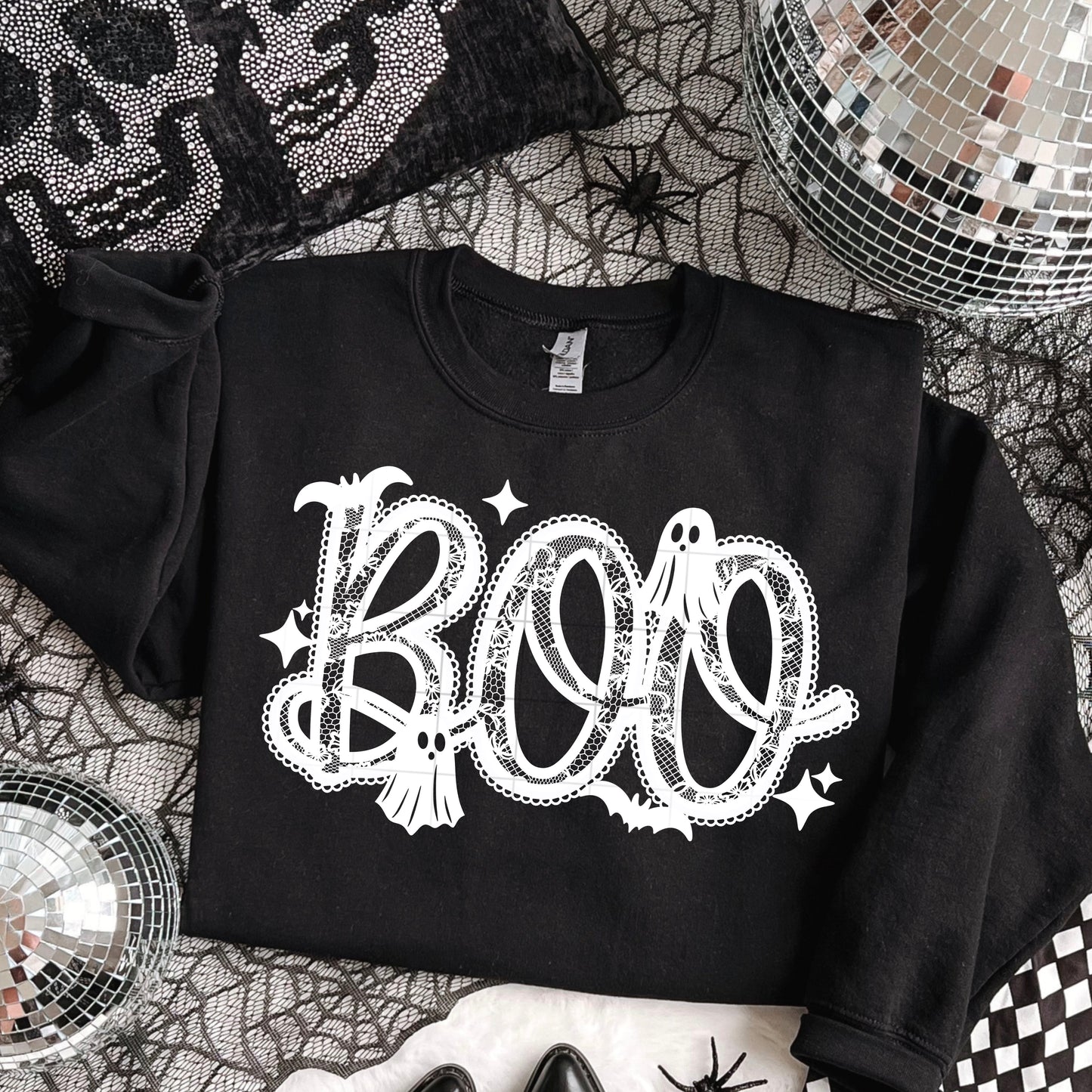 Boo Lace DTF Print