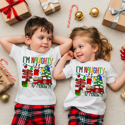 I’m Naughty & I Know It DTF Prints