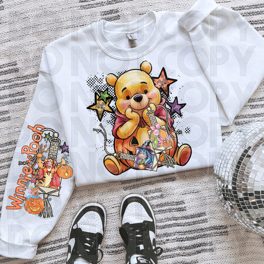 Halloween Pooh Macrame DTF Prints